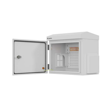 Lanberg 10" 3U kültéri rack szekrény, 300×200×300, falra/oszlopra szerelhető, IP55, szürke, összeszerelt