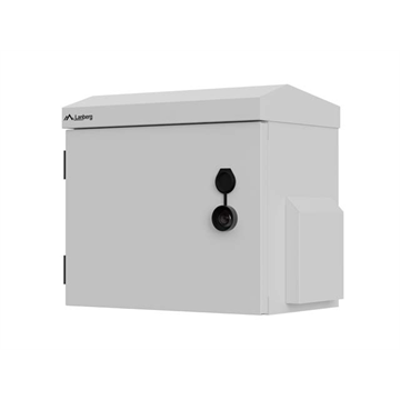Lanberg 10" 3U kültéri rack szekrény, 300×200×300, falra/oszlopra szerelhető, IP55, szürke, összeszerelt