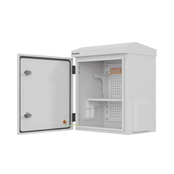 Lanberg 10" 3U kültéri rack szekrény, 320×220×400, falra/oszlopra szerelhető, IP55, szürke, összeszerelt