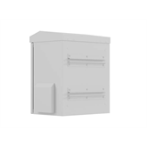 Lanberg 10" 3U kültéri rack szekrény, 320×220×400, falra/oszlopra szerelhető, IP55, szürke, összeszerelt