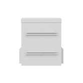 Lanberg 10" 3U kültéri rack szekrény, 320×220×400, falra/oszlopra szerelhető, IP55, szürke, összeszerelt