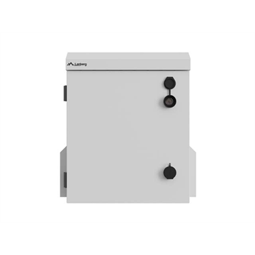 Lanberg 10" 3U kültéri rack szekrény, 320×220×400, falra/oszlopra szerelhető, IP55, szürke, összeszerelt