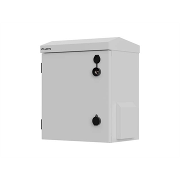 Lanberg 10" 3U kültéri rack szekrény, 320×220×400, falra/oszlopra szerelhető, IP55, szürke, összeszerelt