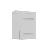 Lanberg 10" 3U kültéri rack szekrény, 340X250X500, falra/oszlopra szerelhető, IP55, szürke, összeszerelt