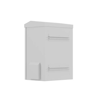 Lanberg 10" 3U kültéri rack szekrény, 340X250X500, falra/oszlopra szerelhető, IP55, szürke, összeszerelt