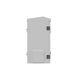 Lanberg 10" 3U kültéri rack szekrény, 340X250X500, falra/oszlopra szerelhető, IP55, szürke, összeszerelt