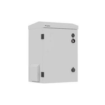 Lanberg 10" 3U kültéri rack szekrény, 340X250X500, falra/oszlopra szerelhető, IP55, szürke, összeszerelt