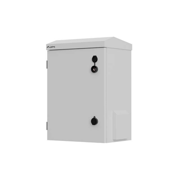 Lanberg 10" 3U kültéri rack szekrény, 340X250X500, falra/oszlopra szerelhető, IP55, szürke, összeszerelt