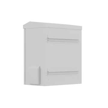 Lanberg 10" 3U kültéri rack szekrény, 420X300X500, falra/oszlopra szerelhető, IP55, szürke, összeszerelt