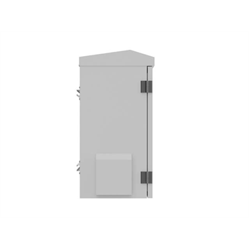 Lanberg 10" 3U kültéri rack szekrény, 420X300X500, falra/oszlopra szerelhető, IP55, szürke, összeszerelt