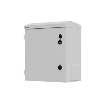 Lanberg 10" 3U kültéri rack szekrény, 420X300X500, falra/oszlopra szerelhető, IP55, szürke, összeszerelt