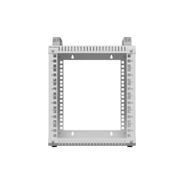 Lanberg 10" nyitott mini rack szekrény 6U, 280x300, max. 60 kg, szürke