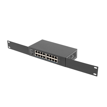Lanberg 16 portos Gigabites Ethernet Switch 10"/19" rackes