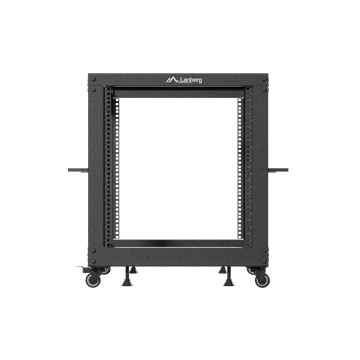 Lanberg 19" 12U 600x600-1100 állítható rack keret, fekete