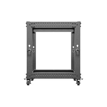 Lanberg 19" 12U 600x600-1100 állítható rack keret, fekete