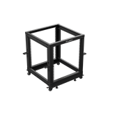 Lanberg 19" 12U 600x600-1100 állítható rack keret, fekete