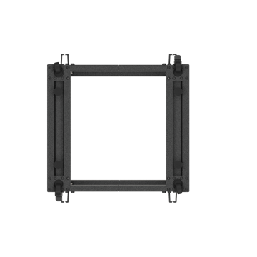 Lanberg 19" 12U 600x600-1100 állítható rack keret, fekete