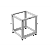 Lanberg 19" 12U 600x600-1100 (állítható mélységű) szabadon álló rack keret, szürke