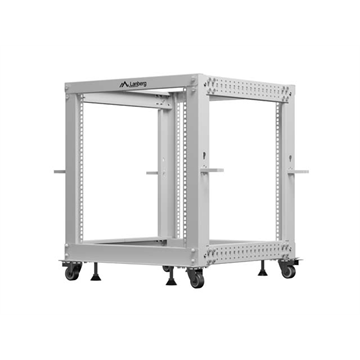 Lanberg 19" 12U 600x600-1100 (állítható mélységű) szabadon álló rack keret, szürke
