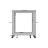 Lanberg 19" 12U 600x600-1100 (állítható mélységű) szabadon álló rack keret, szürke
