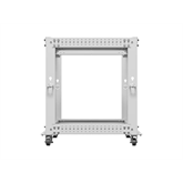 Lanberg 19" 12U 600x600-1100 (állítható mélységű) szabadon álló rack keret, szürke