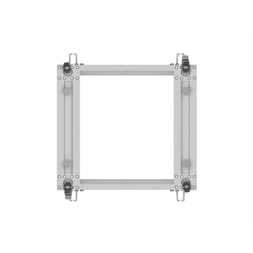 Lanberg 19" 12U 600x600-1100 (állítható mélységű) szabadon álló rack keret, szürke