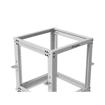 Lanberg 19" 12U 600x600-1100 (állítható mélységű) szabadon álló rack keret, szürke