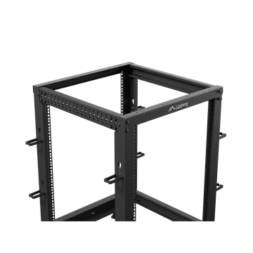 Lanberg 19" 15U 600x600-1100 (állítható mélységű) szabadon álló rack keret, fekete