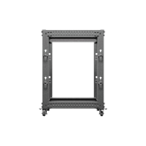 Lanberg 19" 15U 600x600-1100 (állítható mélységű) szabadon álló rack keret, fekete