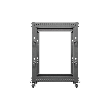 Lanberg 19" 15U 600x600-1100 (állítható mélységű) szabadon álló rack keret, fekete