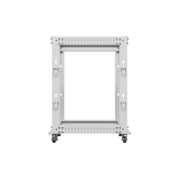 Lanberg 19" 15U 600x600-1100 (állítható mélységű) szabadon álló rack keret, szürke