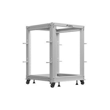 Lanberg 19" 15U 600x600-1100 (állítható mélységű) szabadon álló rack keret, szürke