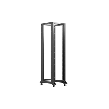 Lanberg 19" 42U 600x800 szabadon álló rack keret, fekete V2