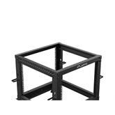 Lanberg 19" 9U 600x600-1100 (állítható mélységű) szabadon álló rack keret, fekete