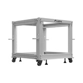 Lanberg 19" 9U 600x600-1100 (állítható mélységű) szabadon álló rack keret, szürke