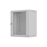 Lanberg 19" fali rack szekrény 12U/540X350, üvegajtó, lapraszerelt, szürke