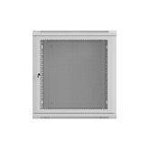 Lanberg 19" fali rack szekrény 12U/600X600 perforált ajtó, lapraszerelt, szürke