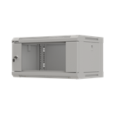 Lanberg 19" fali rack szekrény 4U/540X350 üvegajtó, lapraszerelt, szürke