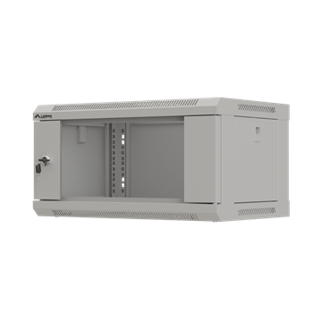 Lanberg 19" fali rack szekrény 4U/540X350 üvegajtó, lapraszerelt, szürke