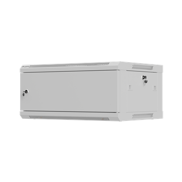 Lanberg 19" fali rack szekrény 4U/600X450 lemezajtó, lapraszerelt, szürke