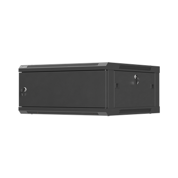 Lanberg 19" fali rack szekrény 4U/600X600 lemezajtó, lapraszerelt, fekete
