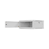 Lanberg 19" fali rack szekrény 4U/600X600 lemezajtó, lapraszerelt, szürke