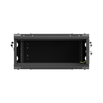 Lanberg 19" fali rack szekrény 4U/600X600 perforált ajtó, lapraszerelt, fekete