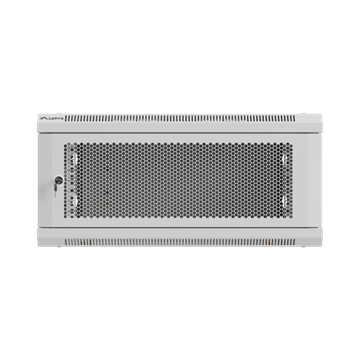 Lanberg 19" fali rack szekrény 4U/600X600 perforált ajtó, lapraszerelt, szürke