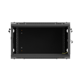 Lanberg 19" fali rack szekrény 6U/600X600 perforált ajtó, lapraszerelt, fekete