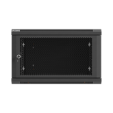 Lanberg 19" fali rack szekrény 6U/600X600 perforált ajtó, lapraszerelt, fekete