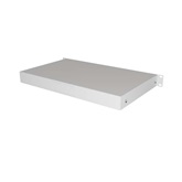 19" fiók, 1U/483×270 mm,  30 kg maximum terhelhetőség, szürke