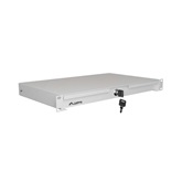 19" fiók, 1U/483×270 mm,  30 kg maximum terhelhetőség, szürke