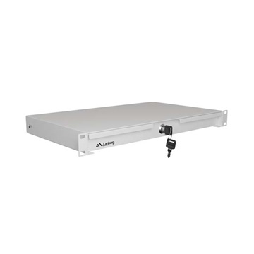19" fiók, 1U/483×270 mm,  30 kg maximum terhelhetőség, szürke