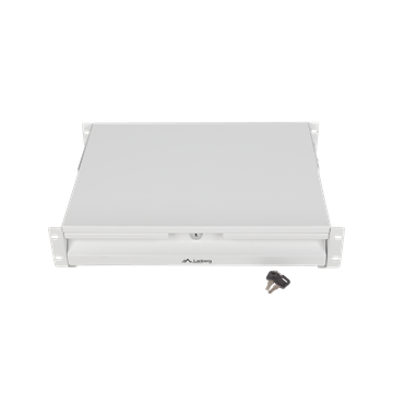 Lanberg 19" fiók 2U/483x360mm 90kg maximum terhelhetőség, 4-pontos szerelés, szürke